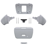 eXtremeRate New Hope Gray Replacement Redesigned K1 K2 Back Button Housing Shell for PS5 Controller eXtremerate RISE Remap Kit - Controller & RISE Remap Board NOT Included - WPFM5011