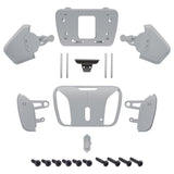 eXtremeRate New Hope Gray Replacement Redesigned K1 K2 K3 K4 Back Buttons Housing Shell for PS5 Controller RISE4 Remap Kit - Controller & RISE4 Remap Board NOT Included - VPFM5010