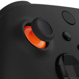eXtremeRate Orange & Black Replacement Thumbsticks for Xbox Series X/S Controller, for Xbox One Standard Controller Analog Stick, Custom Joystick for Xbox One X/S, for Xbox One Elite Controller - JX3432