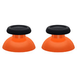 eXtremeRate Orange & Black Dual-Color Replacement Thumbsticks for PS5 Controller, Custom Analog Stick Joystick Compatible with PS5, for PS4 All Model Controller - JPF634