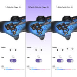 eXtremeRate Tactile Version Clicky Hair Trigger Kit for PS4 Controller Shoulder Buttons, Custom Tactile Bumper Trigger Buttons for PS4 Slim Pro Controller, Mouse Click Kit for PS4 Controller CUH-ZCT2 JDM-040/050/055 - P4MD002