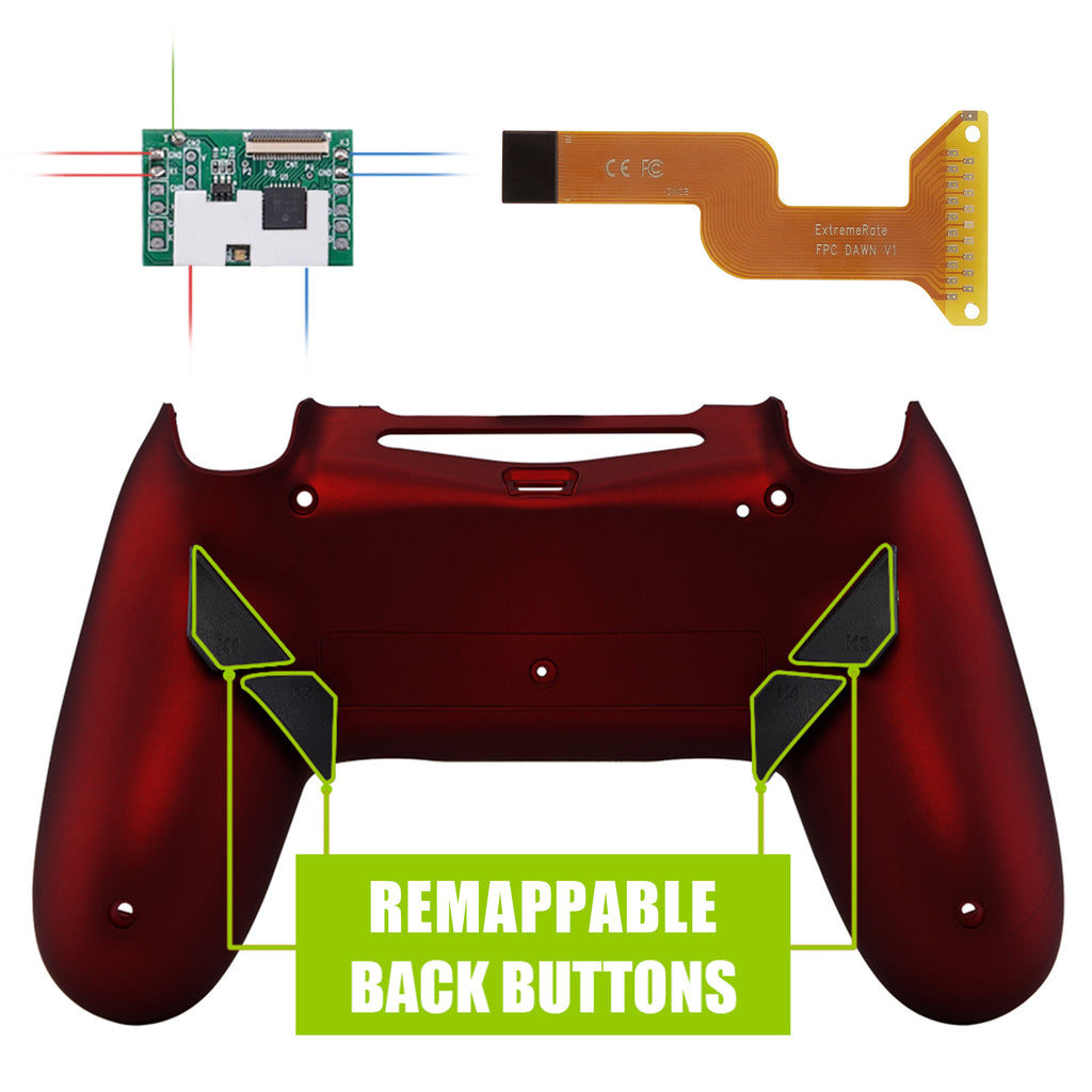eXtremeRate Soft Touch Red Remappable Remap Kit with Redesigned