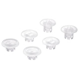 eXtremeRate Clear Replacement Swappable Thumbsticks for PS5 Edge Controller, Custom Interchangeable Analog Stick Joystick Caps for PS5 Edge Controller - Controller & Thumbsticks Base NOT Included - P5J101