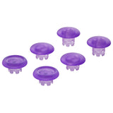 eXtremeRate Clear Atomic Purple Replacement Swappable Thumbsticks for PS5 Edge Controller, Custom Interchangeable Analog Stick Joystick Caps for PS5 Edge Controller - Controller & Thumbsticks Base NOT Included - P5J102