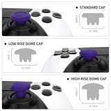 eXtremeRate Purple Replacement Swappable Thumbsticks for PS5 Edge Controller, Custom Interchangeable Analog Stick Joystick Caps for PS5 Edge Controller - Controller & Thumbsticks Base NOT Included - P5J104