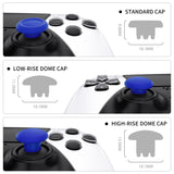 eXtremeRate Blue Replacement Swappable Thumbsticks for PS5 Edge Controller, Custom Interchangeable Analog Stick Joystick Caps for PS5 Edge Controller - Controller & Thumbsticks Base NOT Included - P5J106