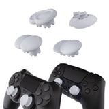 eXtremeRate EDGE Sticks Swappable Thumbsticks for PS5 Controller, Custom Solid White Replacement Interchangeable Analog Stick Joystick for PS5, for PS4 All Model Controllers Universal - WITHOUT Controller - P5J202