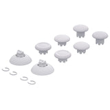 eXtremeRate EDGE Sticks Swappable Thumbsticks for PS5 Controller, Custom Solid White Replacement Interchangeable Analog Stick Joystick for PS5, for PS4 All Model Controllers Universal - WITHOUT Controller - P5J202