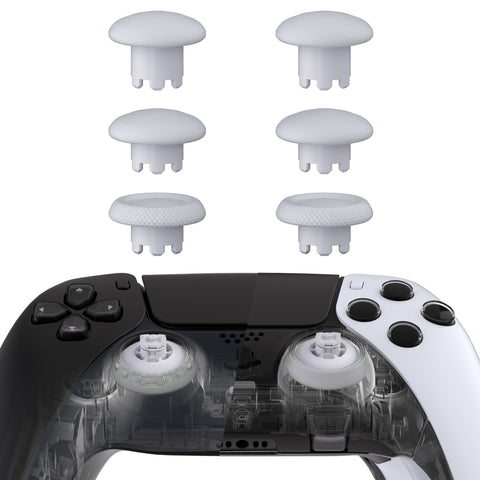 eXtremeRate EDGE Sticks Swappable Thumbsticks for PS5 & PS5 Edge & PS4 All Model Controllers - Solid White - P5J202