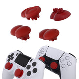 eXtremeRate EDGE Sticks Swappable Thumbsticks for PS5 Controller, Custom Carmine Red Replacement Interchangeable Analog Stick Joystick for PS5, for PS4 All Model Controllers Universal - WITHOUT Controller - P5J205