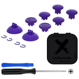 eXtremeRate EDGE Sticks Swappable Thumbsticks for PS5 Controller, Custom Purple Replacement Interchangeable Analog Stick Joystick for PS5, for PS4 All Model Controllers Universal - WITHOUT Controller - P5J206