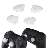 eXtremeRate EDGE Sticks Swappable Thumbsticks for PS5 Controller, Custom Clear Replacement Interchangeable Analog Stick Joystick for PS5, for PS4 All Model Controllers Universal - WITHOUT Controller - P5J207