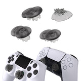 eXtremeRate EDGE Sticks Swappable Thumbsticks for PS5 Controller, Custom Clear Black Replacement Interchangeable Analog Stick Joystick for PS5, for PS4 All Model Controllers Universal - WITHOUT Controller - P5J208