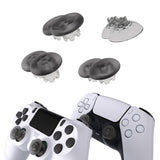 eXtremeRate EDGE Sticks Swappable Thumbsticks for PS5 Controller, Custom Clear Black Replacement Interchangeable Analog Stick Joystick for PS5, for PS4 All Model Controllers Universal - WITHOUT Controller - P5J208