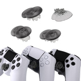 eXtremeRate EDGE Sticks Swappable Thumbsticks for PS5 & PS5 Edge & PS4 All Model Controllers - Clear Black - P5J208