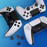 eXtremeRate EDGE Sticks Swappable Thumbsticks for PS5 & PS5 Edge & PS4 All Model Controllers - Clear Black - P5J208