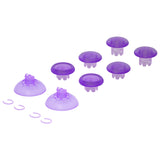 eXtremeRate EDGE Sticks Swappable Thumbsticks for PS5 Controller, Custom Clear Atomic Purple Replacement Interchangeable Analog Stick Joystick for PS5, for PS4 All Model Controllers Universal - WITHOUT Controller - P5J209