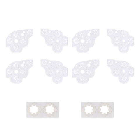 eXtremeRate 8 pcs Replacement Silicone Rubber ABXY & Dpad Button Pads for eXtremeRate Face Clicky Kit Compatible with Steam Deck LCD & OLED - PAYSD013