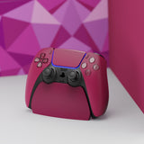 PlayVital Cosmic Red Game Controller Stand for PS5, Gamepad Stand for PS5, Display Desk Holder for PS5 Controller with Rubber Pads - PFPJ047
