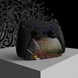 PlayVital Swords of Samurai Game Controller Stand for PS5, Gamepad Stand for PS5, Display Desk Holder for PS5 Controller with Rubber Pads - PFPJ072