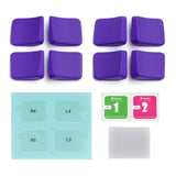 PlayVital Purple Back Button Enhancement Set for Steam Deck LCD, Grip Improvement Button Protection Kit for Steam Deck OLED - 2 Different Thickness - PGSDM003