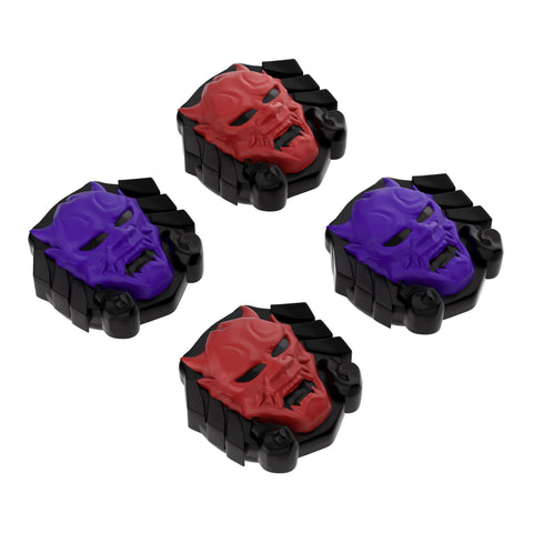 PlayVital Thumb Grip Caps for ps5/4 Controller, Silicone Analog Stick Caps Cover for Xbox Series X/S, Thumbstick Caps for Switch Pro Controller - Oni Demons - PJM3027