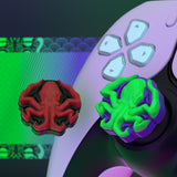 PlayVital Thumb Grip Caps for ps5/4 Controller, Silicone Analog Stick Caps Cover for Xbox Series X/S, Thumbstick Caps for Switch Pro Controller - Cthulhu the Octopus - PJM3028