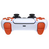 eXtremeRate Replacement D-pad R1 L1 R2 L2 Triggers Share Options Face Buttons, Orange Full Set Buttons Compatible with ps5 Controller BDM-030/040/050 - Controller NOT Included - JPF1004G3