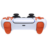 eXtremeRate Replacement D-pad R1 L1 R2 L2 Triggers Share Options Face Buttons, Orange Full Set Buttons Compatible with ps5 Controller BDM-030/040 - Controller NOT Included - JPF1004G3