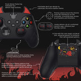 PlayVital Cute Demon Silicone Cover with Thumb Grip Caps for Xbox Series X/S Controller & Xbox Core Wireless Controller - Black - PUKX3P001