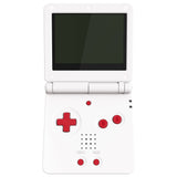 eXtremeRate Passion Red Custom Full Set Buttons for Gameboy Advance SP, Replacement A B L R Button Power On Off Volume Button D-pad Key for GBA SP Console - Console NOT Included - ASPJ212