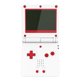 eXtremeRate IPS Ready Upgraded Passion Red & White Soft Touch Custom Replacement Housing Shell for Gameboy Advance SP GBA SP – Compatible with Both IPS & Standard LCD – Console & Screen NOT Included - ASPP3006