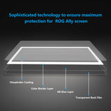 PlayVital 2 Pack White Border 7 inch Transparent HD Clear Protector Film, Tempered Glass Screen Protector for ROG Ally X 2024 & ROG Ally 2023 [Anti-Scratch, Anti-Fingerprint, Ultra-Thin] - EBLRG001