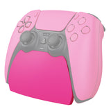 PlayVital 2 Pack Controller Display Stand for ps5, Gamepad Stand Desk Holder for ps5 Controller Accessories with Rubber Pads - Nova Pink - PFPJ173