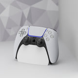 PlayVital 2 Pack Controller Display Stand for ps5, Gamepad Stand Desk Holder for ps5 Controller Accessories with Rubber Pads - White - PFPJ169