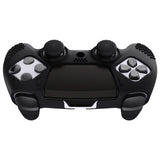 PlayVital 3D Studded Edition Anti-Slip Silicone Cover Case for ps5 Edge Controller, Soft Rubber Protector Skin for ps5 Edge Wireless Controller with 6 Thumb Grip Caps - Black - ETPFP001