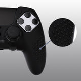 PlayVital 3D Studded Edition Anti-Slip Silicone Cover Case for ps5 Edge Controller, Soft Rubber Protector Skin for ps5 Edge Wireless Controller with 6 Thumb Grip Caps - Black - ETPFP001