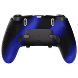 PlayVital 3D Studded Edition Anti-Slip Silicone Cover Case for ps5 Edge Controller, Soft Rubber Protector Skin for ps5 Edge Wireless Controller with 6 Thumb Grip Caps - Blue & Black - ETPFP006