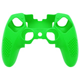 PlayVital 3D Studded Edition Anti-Slip Silicone Cover Case for ps5 Edge Controller, Soft Rubber Protector Skin for ps5 Edge Wireless Controller with 6 Thumb Grip Caps - Green - ETPFP012