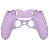 PlayVital 3D Studded Edition Anti-Slip Silicone Cover Case for ps5 Edge Controller, Soft Rubber Protector Skin for ps5 Edge Wireless Controller with 6 Thumb Grip Caps - Mauve Purple - ETPFP011