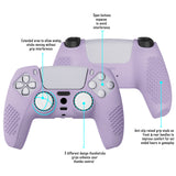 PlayVital Mauve Purple 3D Studded Edition Anti-slip Silicone Cover Skin for  5 Controller, Soft Rubber Case Protector for PS5 Wireless Controller with 6 White Thumb Grip Caps - TDPF009