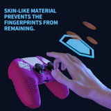 PlayVital 3D Studded Neon Purple Ergonomic Soft Controller Silicone Case Grips for PS5, Rubber Protector Skins with 6 Black Thumbstick Caps for PS5 Controller - TDPF033