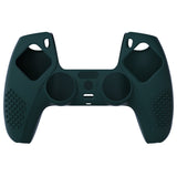 PlayVital Racing Green 3D Studded Edition Anti-slip Silicone Cover Skin for 5 Controller, Soft Rubber Case Protector for PS5 Wireless Controller with 6 Black Thumb Grip Caps - TDPF004