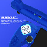 PlayVital 3D Studded Edition Anti-Slip Silicone Protective Case with Thumb Grips for PS Portal Remote Player - Blue - CYRPFP005
