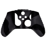 PlayVital Dark Gray & Black 3D Studded Edition Anti-slip Silicone Cover Skin for Xbox Series X Controller, Soft Rubber Case Protector for Xbox Series S Controller with 6 Black Thumb Grip Caps - SDX3024