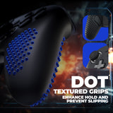 PlayVital 3D Studded Edition Silicone Cover Skin for Nintendo Switch 2 Pro Controller, Anti-Slip Grip Protector Case for Switch 2 Pro with Back Button Cap, Thumb Grips & Sticker - Black - TVCPTP001