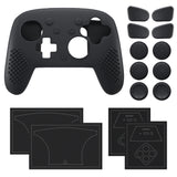 PlayVital 3D Studded Edition Silicone Cover Skin for Nintendo Switch 2 Pro Controller, Anti-Slip Grip Protector Case for Switch 2 Pro with Back Button Cap, Thumb Grips & Sticker - Black - TVCPTP001