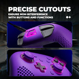 PlayVital 3D Studded Edition Silicone Cover Skin for Nintendo Switch 2 Pro Controller, Anti-Slip Grip Protector Case for Switch 2 Pro with Back Button Cap, Thumb Grips & Sticker - Purple - TVCPTP005