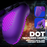 PlayVital 3D Studded Edition Silicone Cover Skin for Nintendo Switch 2 Pro Controller, Anti-Slip Grip Protector Case for Switch 2 Pro with Back Button Cap, Thumb Grips & Sticker - Purple - TVCPTP005