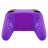 PlayVital 3D Studded Edition Silicone Cover Skin for Nintendo Switch 2 Pro Controller, Anti-Slip Grip Protector Case for Switch 2 Pro with Back Button Cap, Thumb Grips & Sticker - Purple - TVCPTP005